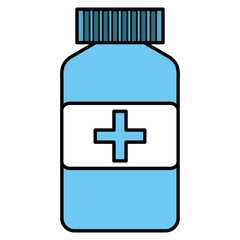 Obraz premium drugs bottle isolated icon vector illustration design