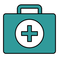 Obraz premium medical kit isolated icon vector illustration design