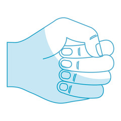 hand human fist icon vector illustration design