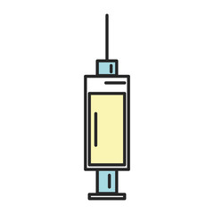 injection medical isolated icon vector illustration design