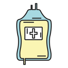 blood bag donation icon vector illustration design