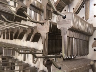 Keys in a row