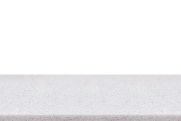 stone table top isolated on white background, for create montage product display