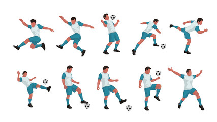 soccer player set © ifh85