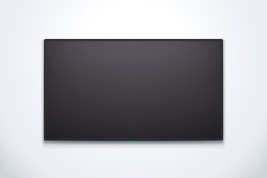 black tv with shadow