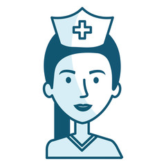 nurse Professional woman of health vector illustration design