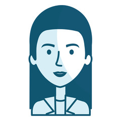 beautiful and young woman character vector illustration design