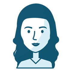 beautiful and young woman character vector illustration design