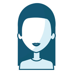 beautiful and young woman character vector illustration design