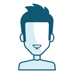 young man avatar character vector illustration design