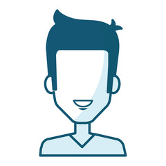 young man avatar character vector illustration design