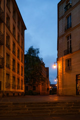 Paris Street Scene Early Morning