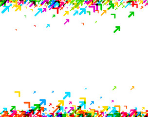 White background with colorful arrows.
