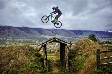 Fotobehang Kamloops Bike Ranch, British Columbia, Canada © Simona