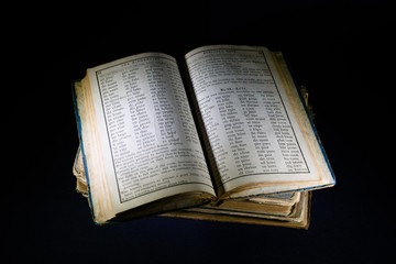 Fototapeta premium Vintage spelling textbook