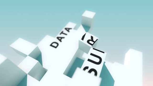 Focus Groups words animated with cubes