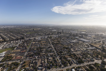 Fototapeta premium Aerial view of Oxnrd and Ventura in Southern California. 