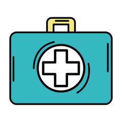 Obraz premium medical kit isolated icon vector illustration design