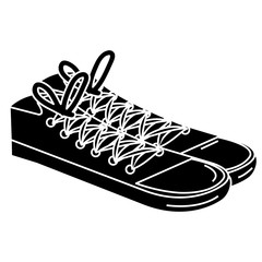young shoes style icon vector illustration design
