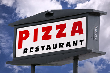 Fototapeta premium Pizza Restaurant Sign