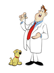 Vet with Puppy