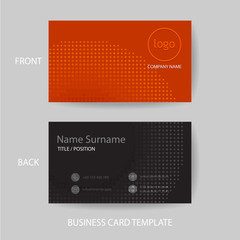 Vector modern and clean business card design template