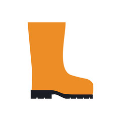 boots icon over white background industrial security concept vector illustration