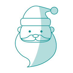 monocromatic Santas face design