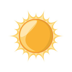 isolated big sun icon vector illustration graphic design