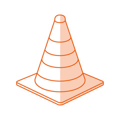 monocromatic traffic cone design