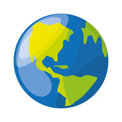 isolated earth planet icon vector illustration graphic design