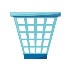 isolated trash can icon vector illustration graphic design