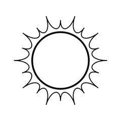 isolated big sun icon vector illustration graphic design