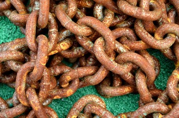 Fototapeta premium Old Rusted Chain