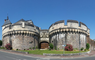 Fototapeta na wymiar The castle of Ancenis, Loire Atlantique departement, France