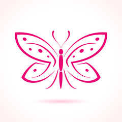 pink butterfly concept