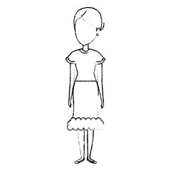 Woman in farmer costume vector illustration design