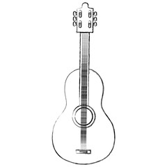 Fototapeta premium guitar instrument isolated icon vector illustration design
