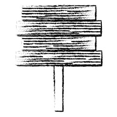 wooden banner isolated icon vector illustration design