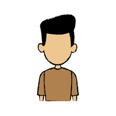 portrait man male character profile avatar people vector illustration