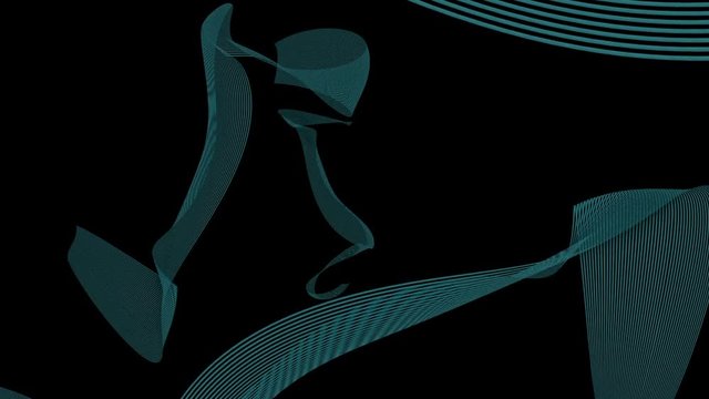  animation with wave object in motion made with trapcode.