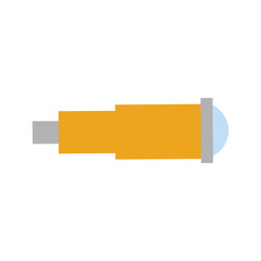 Marine telescope isolated icon vector illustration design