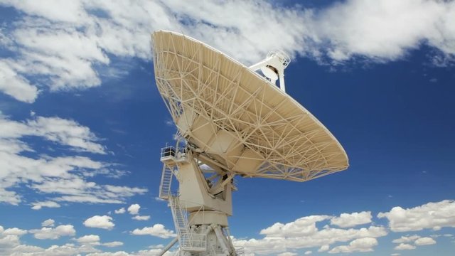 Very Large Array Antenna, Time Lapse, New Mexico