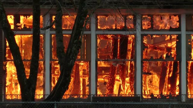 Building on Fire - House Fire
