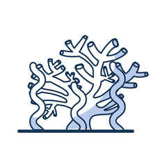 marine coral sealife icon vector illustration design