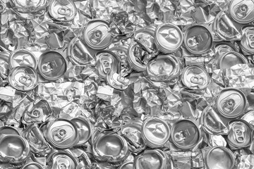 Aluminium recycling is scrap aluminium can be reused in products, abstract wallpaper, Recycle reuse...