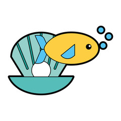 sea fish swiming icon vector illustration design