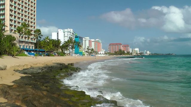 Hotels along Condado Beach in San Juan, Puerto Rico