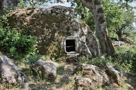 Domus de Janas. Orroli, Parco su Motti. Sardegna