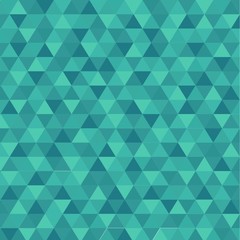 abstract triangle in green background